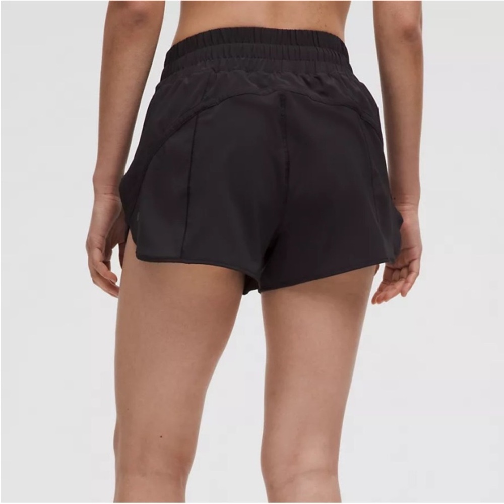 Lululemon High Rise Track That Lined Black Shorts - Picture 3 of 9